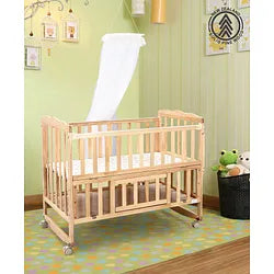 Babyhug Montana Wooden Cot