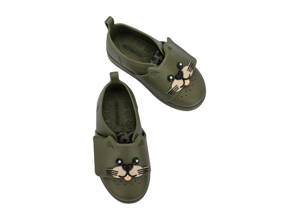 Mini Melissa Jelly Pop Safari BB Green Shoes