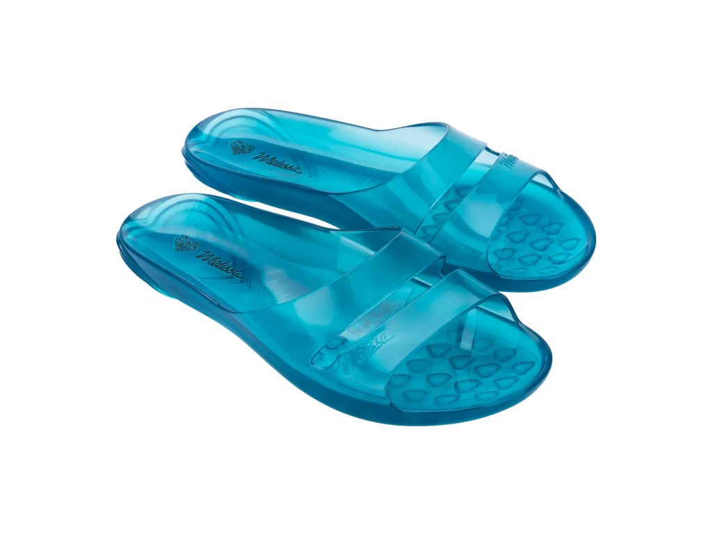 Melissa The Real Jelly Slide AD Blue Slipons