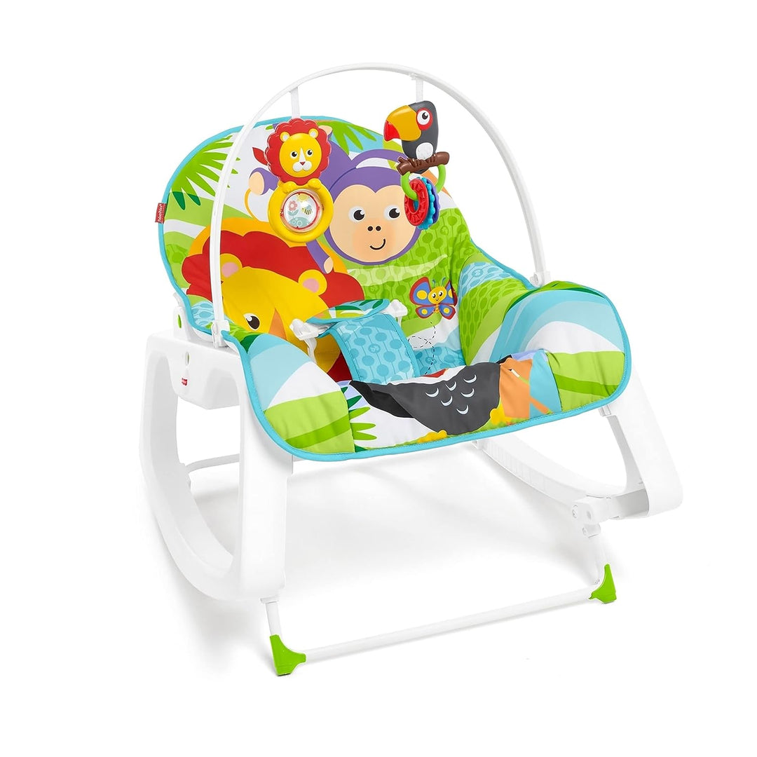 Fisher-Price Infant-to-Toddler Rocker Green Jungle