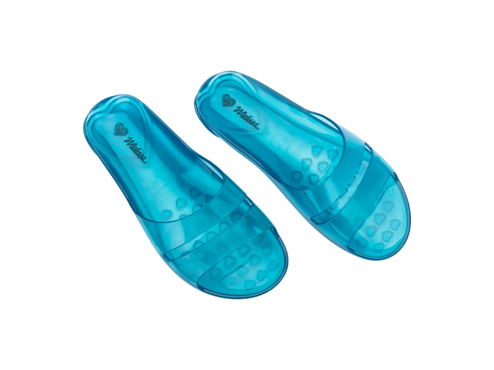 Melissa The Real Jelly Slide AD Blue Slipons