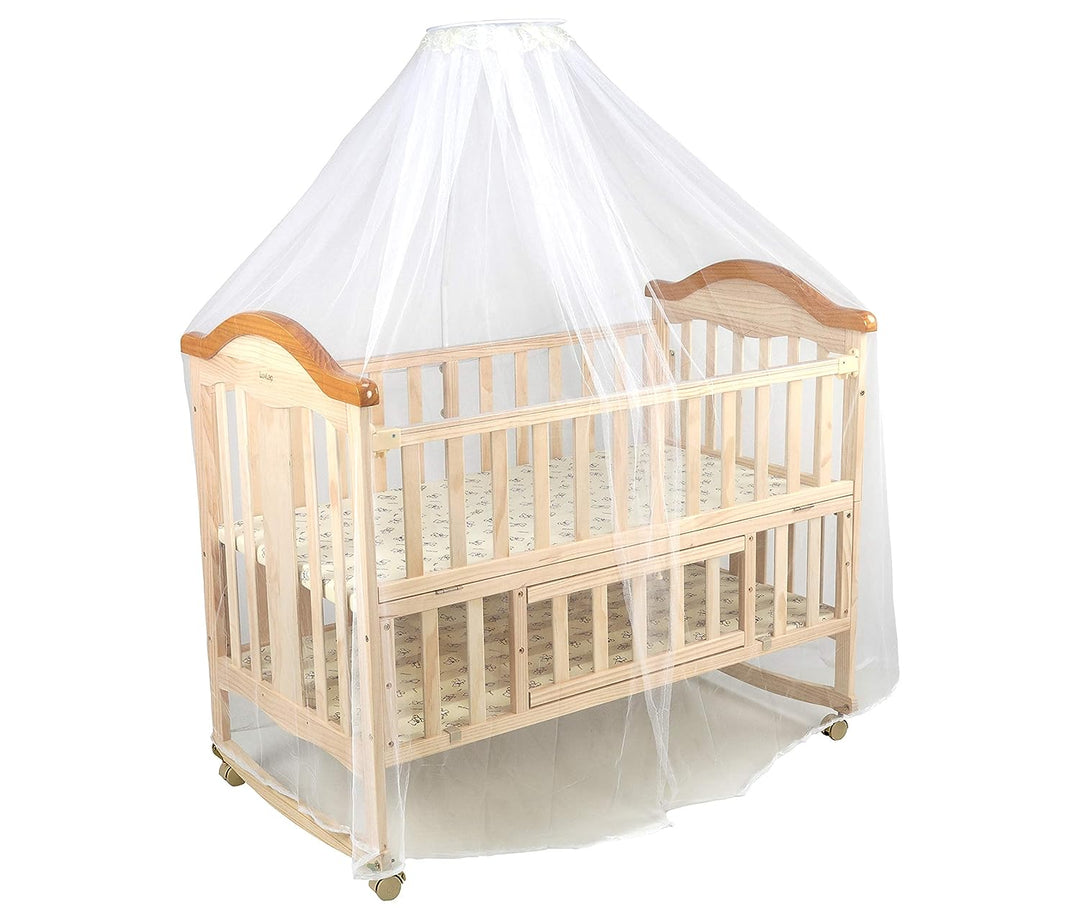 LuvLap C - 70 Wooden Baby Cot With mattress