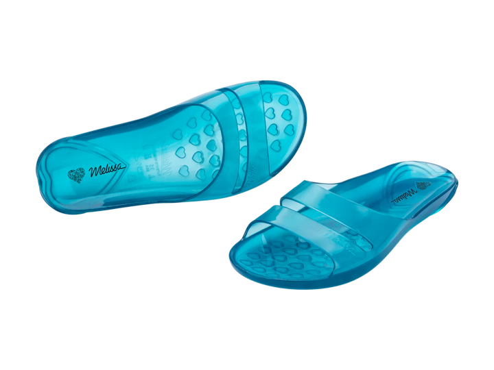 Melissa The Real Jelly Slide AD Blue Slipons