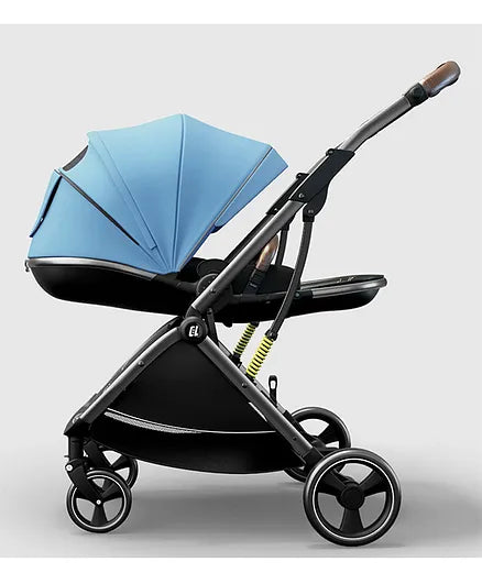 StarAndDaisy Coballe Smart Folding Travel Luxury Stroller - blue