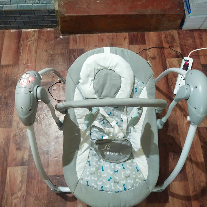 R for Rabbit Snicker The Playful Automatic Baby Swing