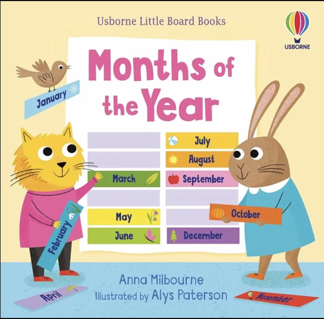 Months of the year Board book by Usborne
