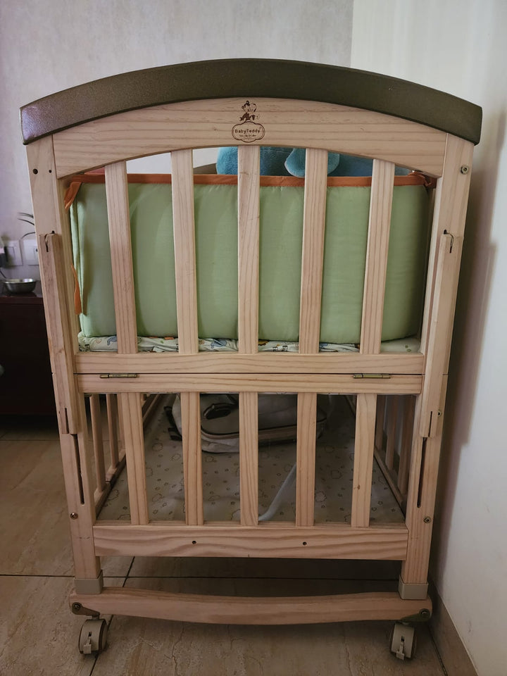 BabyTeddy® 9 in 1 Patented Convertible Forest Theme Baby Crib