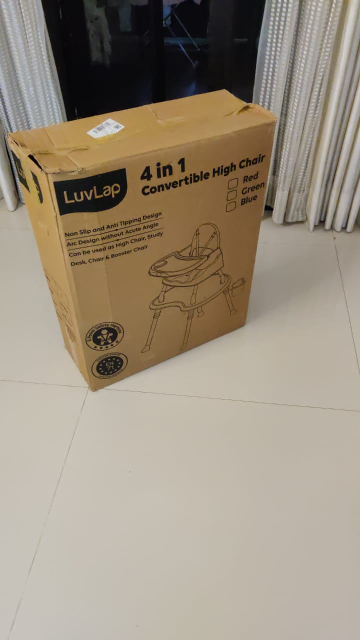 LuvLap 4 in 1 Convertible Baby High Chair