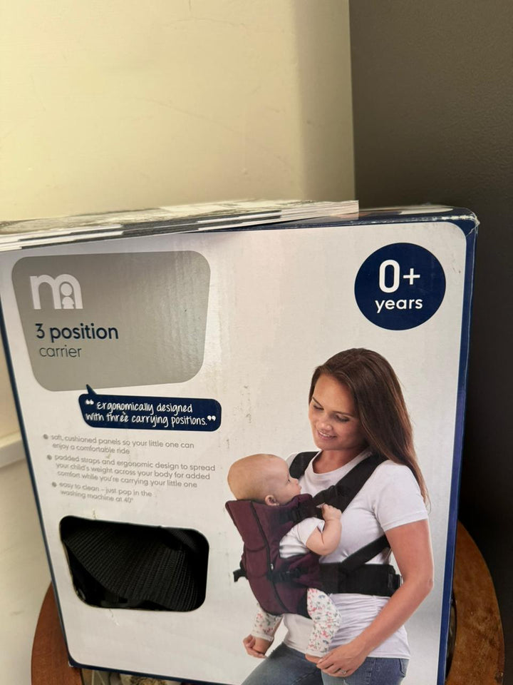 MOTHERCARE Carry 3 Position Baby Carrier