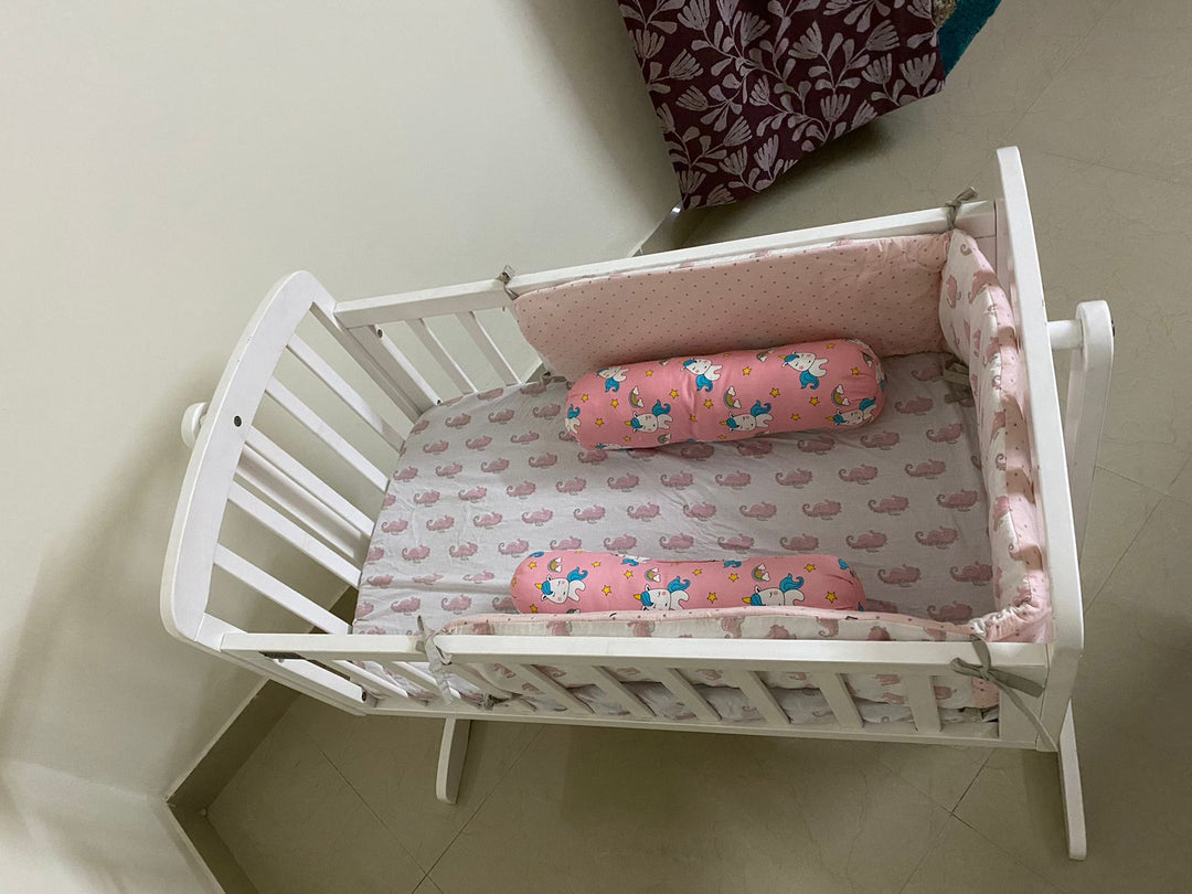 Babyhug Joy Cradle With mattress & Bumper