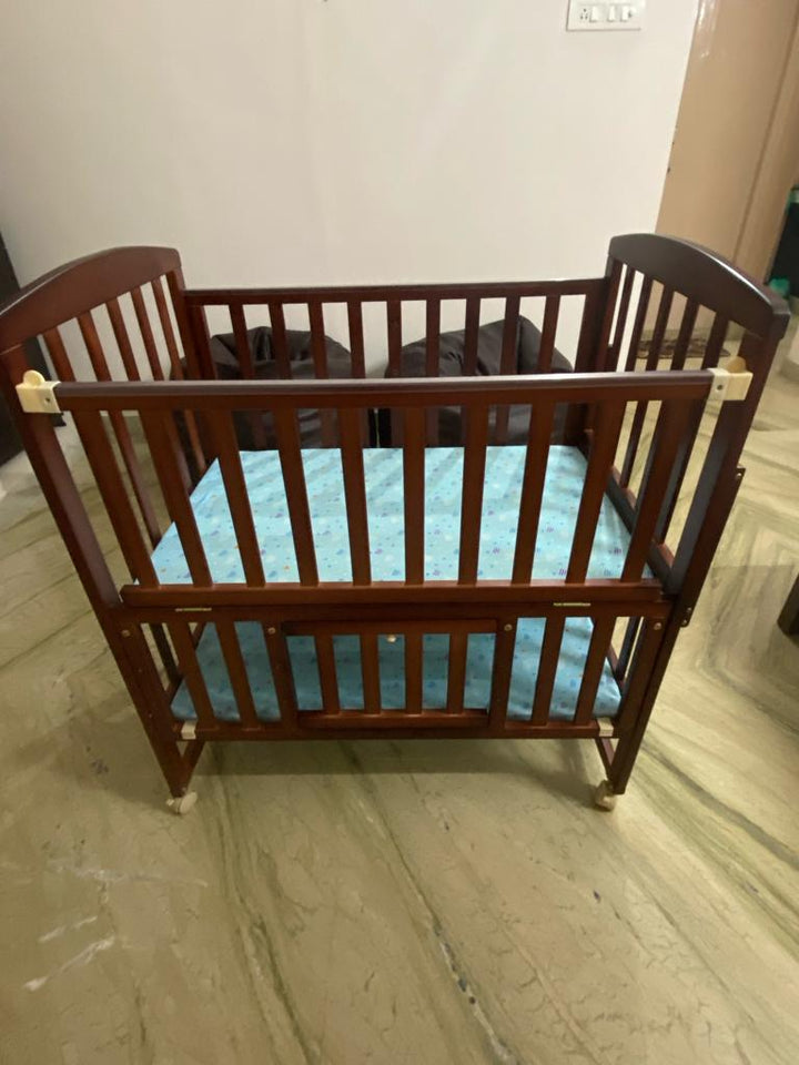 LuvLap C50 Wooden Baby Cot With mattress