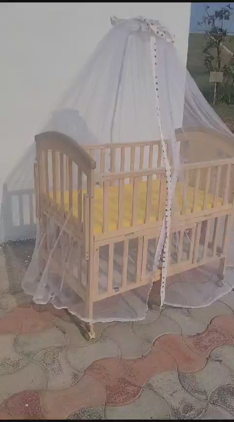 BabyTeddy ® 9 in 1 Crib With Mattress & mosquito net