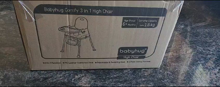 Babyhug 3 in 1 Comfy High Chair