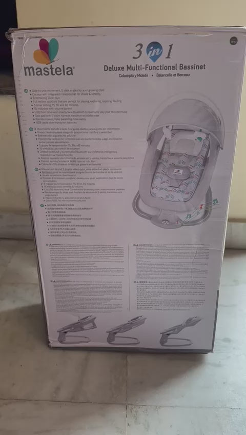 Mastela 3 in 1 Deluxe Multi-Functional Bassinet